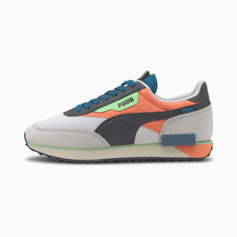 Puma Future Rider Neon Play Férfi Sportcipő - Fehér/Korall ( Hungary - ATLUY1547 )